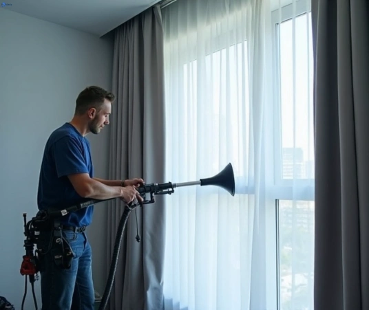 Professional curtain stain removal process equipment Matty Curtain Cleaning carnes-hill-nsw