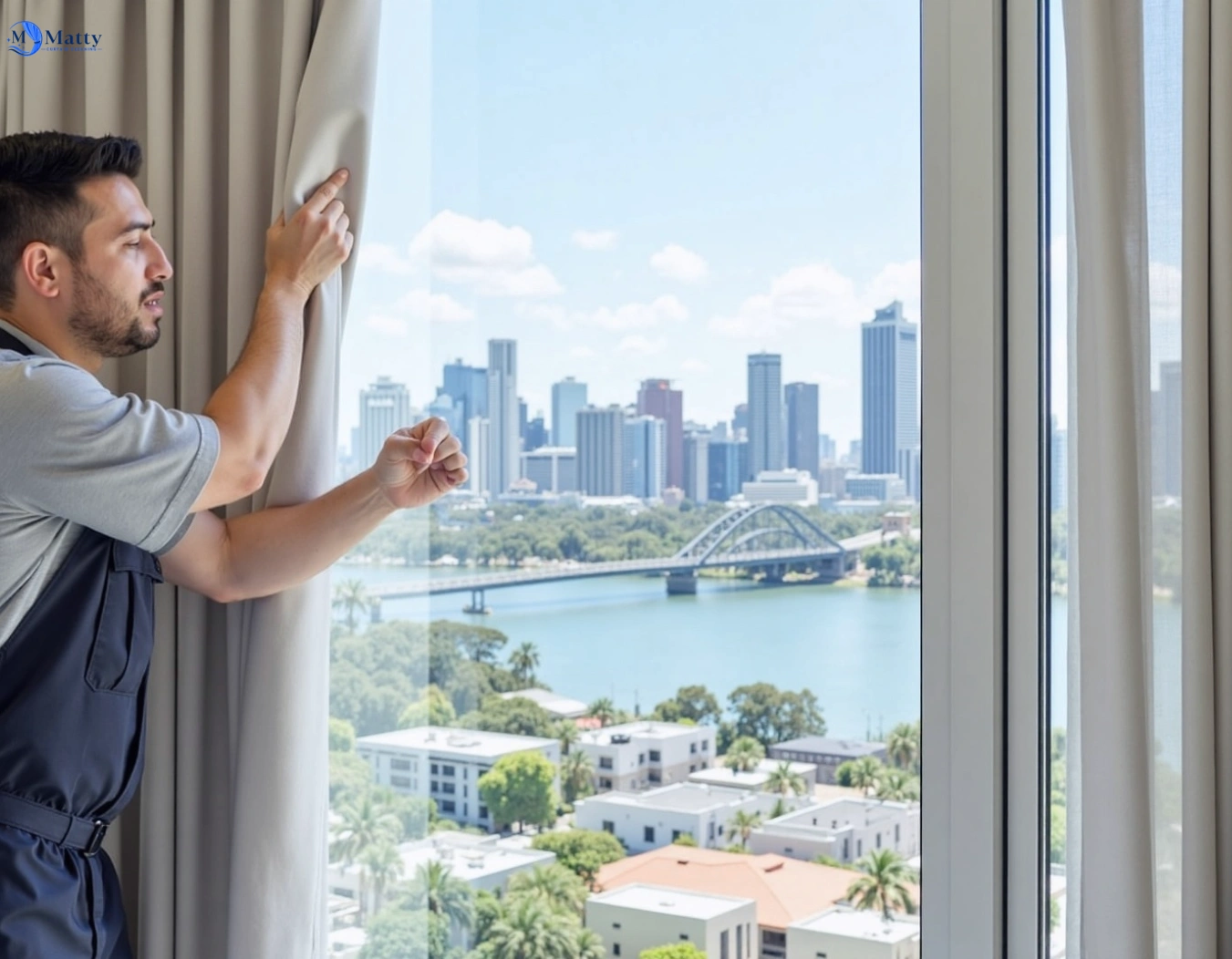 Professional curtain steam cleaning service carnes-hill-nsw QLD by Matty Curtain Cleaning